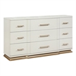 LEXINGTON Modern 9 Drawer Dresser in Beige