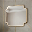 LEXINGTON Modern Framed Bedroom Mirror in Beige