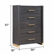 Clifton Chest Charcoal Gray