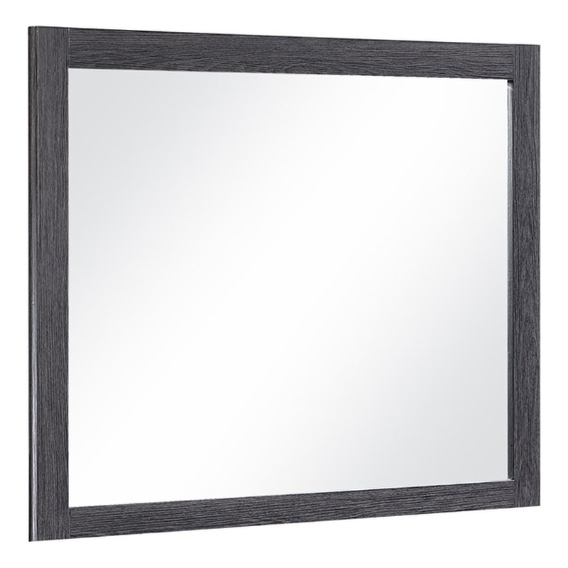 Clifton Mirror in Charcoal Gray