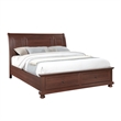 Boston Traditional Queen 5 Pc Bedroom Set in Walnut