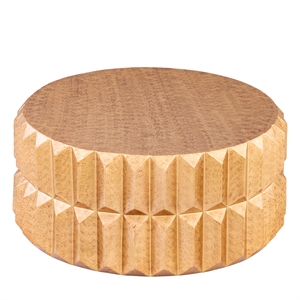 Modern Angular Panel Aluminum Coffee Table in Antique Brass Gold