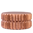 Modern Angular Panel Aluminum Coffee Table in Antique Copper