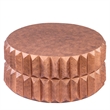 Modern Angular Panel Aluminum Coffee Table in Antique Copper