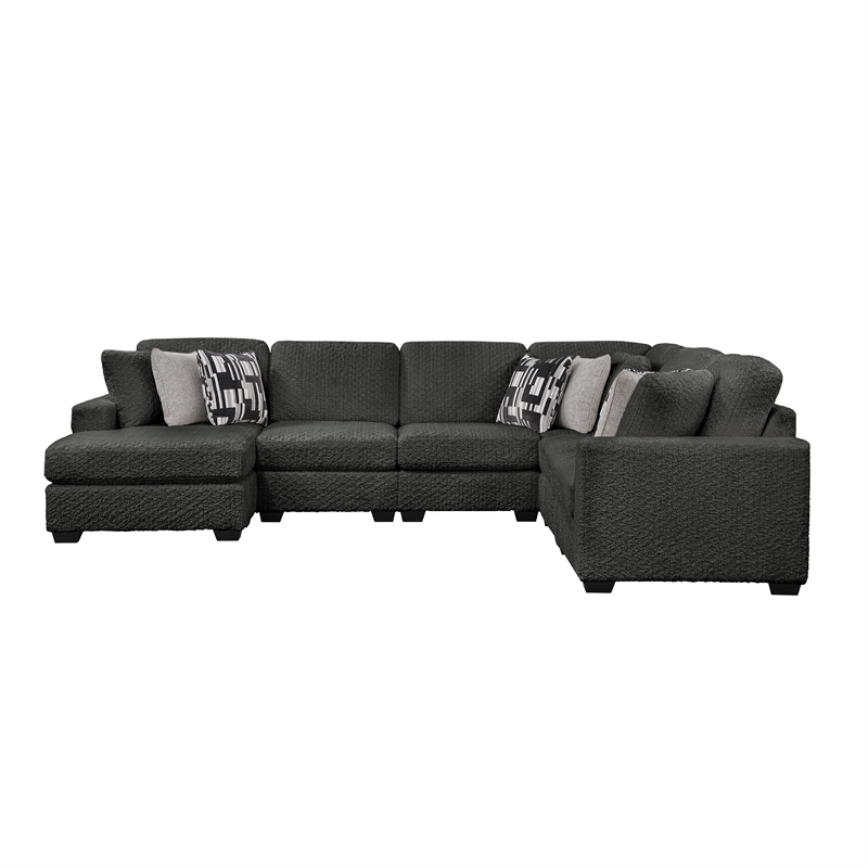 Maxwell Modern Sectional Sofa with Premium Upholstery in Gray