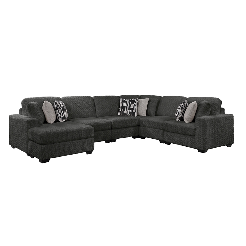 Maxwell Modern Sectional Sofa with Premium Upholstery in Gray
