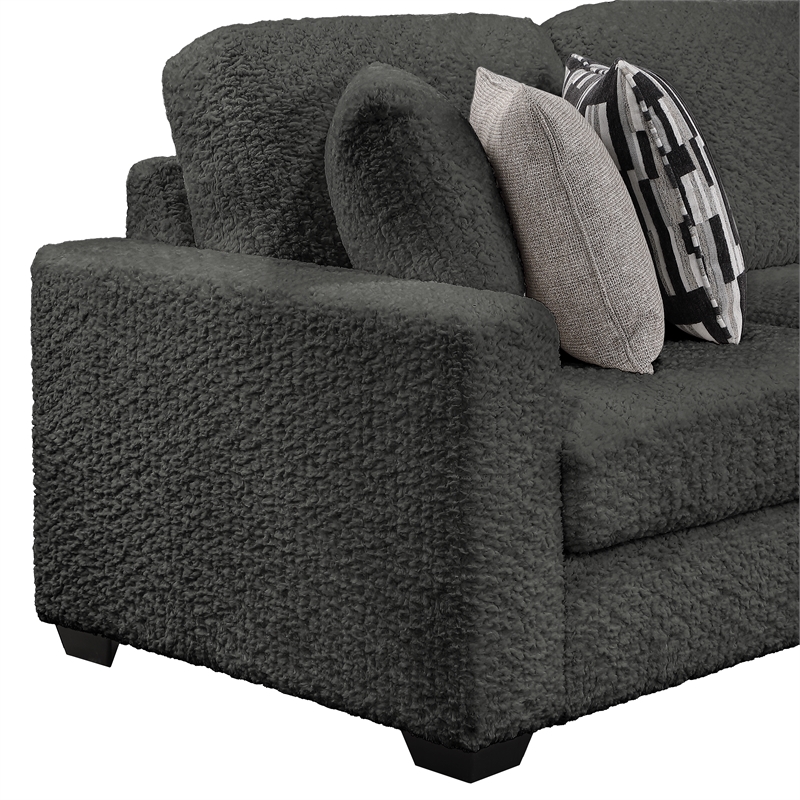 Maxwell Modern Sectional Sofa with Premium Upholstery in Gray