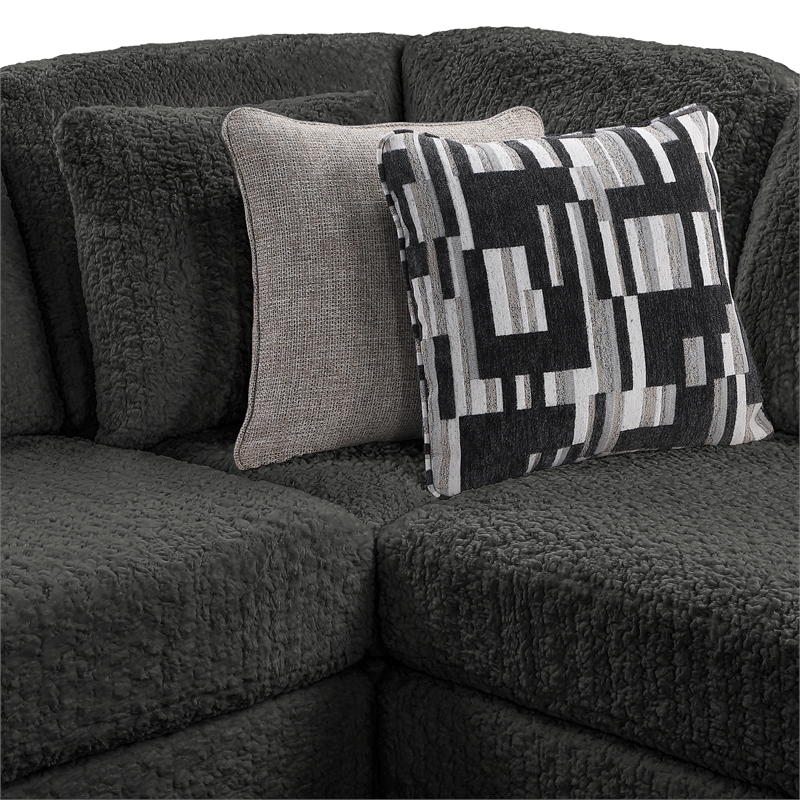 Maxwell Modern Sectional Sofa with Premium Upholstery in Gray