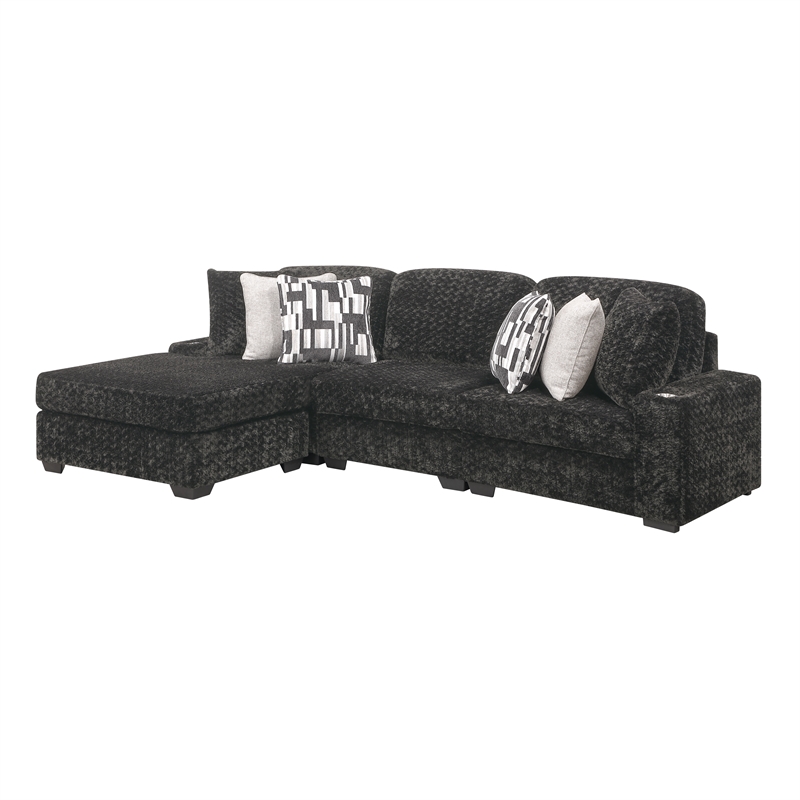 Magnum Modern Sectional Sofa with Premium Upholstery in GRAY