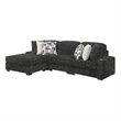 Magnum Modern Sectional Sofa with Premium Upholstery in GRAY