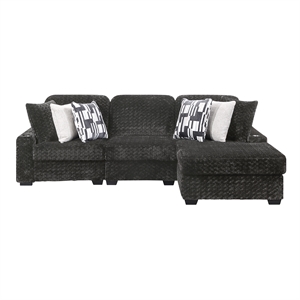 Magnum Modern Sectional Sofa with Premium Upholstery in GRAY