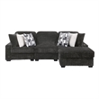 Magnum Modern Sectional Sofa with Premium Upholstery in GRAY