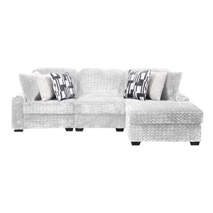 Magnum Modern Sectional Sofa with Premium Upholstery in Cream