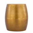 ET-201 Modern Style Oval End Table Side Table made with aluminum sheet in Gold