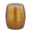 ET-201 Modern Style Oval End Table Side Table made with aluminum sheet in Gold