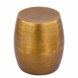 ET-201 Modern Style Oval End Table Side Table made with aluminum sheet in Gold