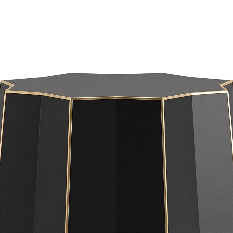 ET-401 Contemporary Black Metal Accent End Table