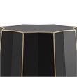 ET-401 Contemporary Black Metal Accent End Table
