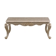 Royale Faux Marble Coffee Table with Carved Champagne Gold Base