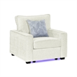 Rita Premium Upholstered Sofa with LED Base