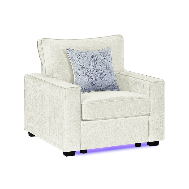 Rita Premium Upholstered Sofa with LED Base