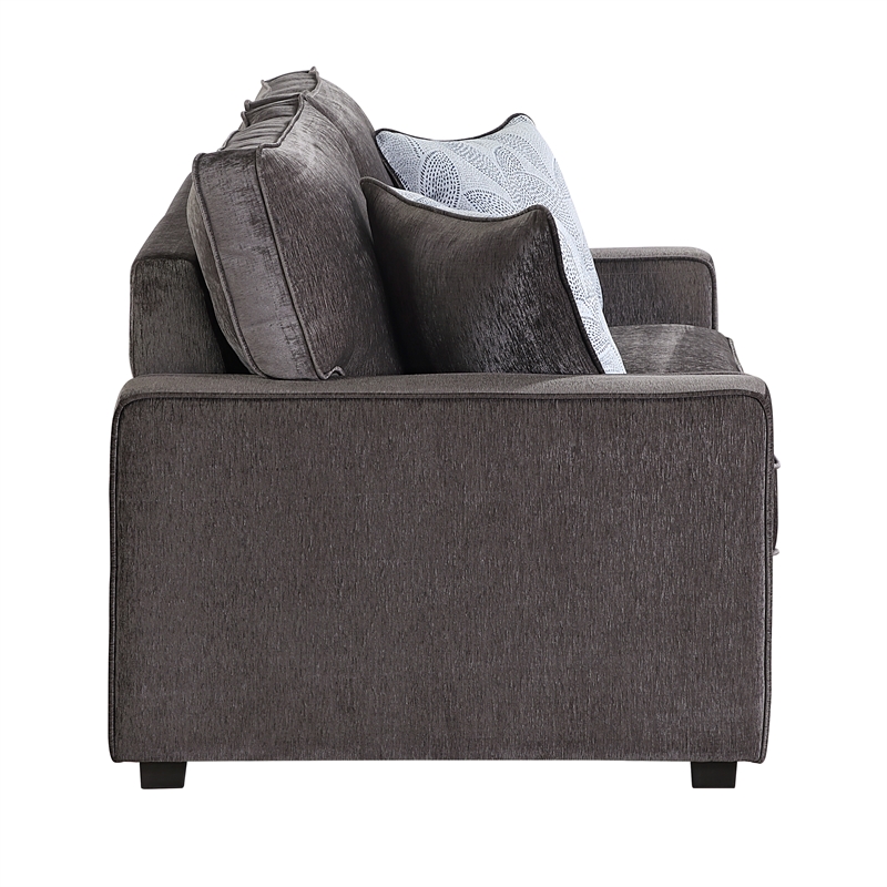 Rita Premium Upholstered Loveseat with LED Base