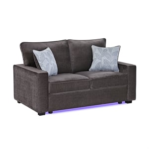 Rita Premium Upholstered Loveseat with LED Base