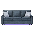 Rita Premium Upholstered Sofa with LED Base