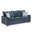 Rita Premium Upholstered Sofa with LED Base
