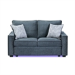 Rita Premium Upholstered Loveseat with LED Base