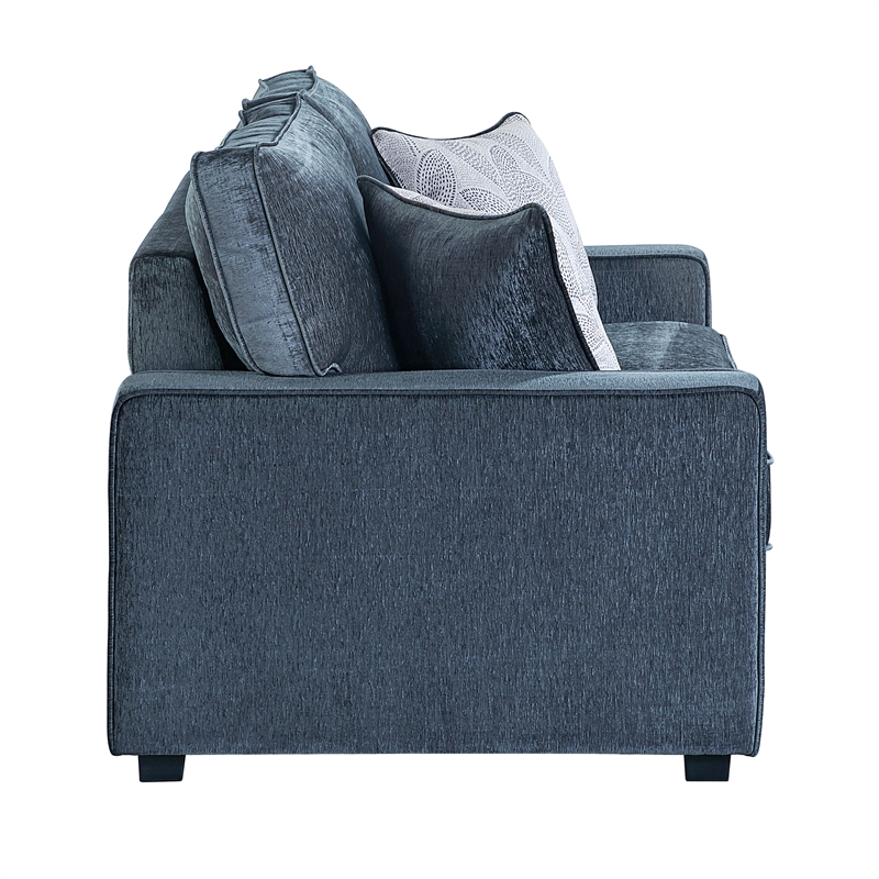 Rita Premium Upholstered Loveseat with LED Base