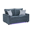 Rita Premium Upholstered Loveseat with LED Base