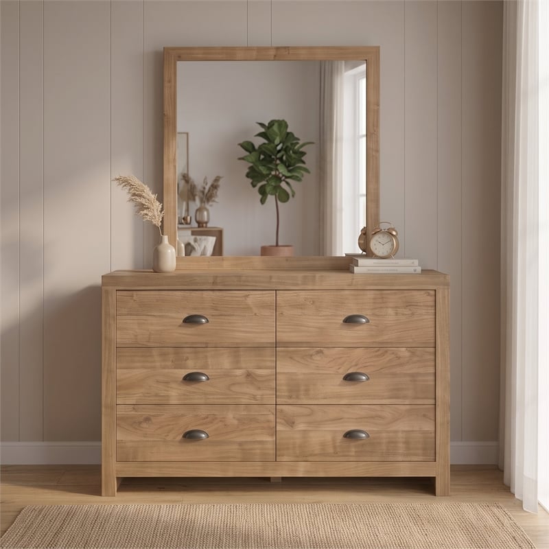 Galaxy Home Montana Full 4-Piece in Natural Bedroom Set with Storage Bed