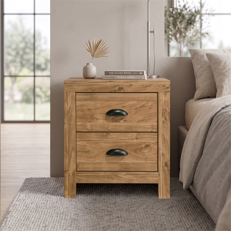 Galaxy Home Montana Full 5-Piece in Natural Bed Set w Storage Bed & Chest