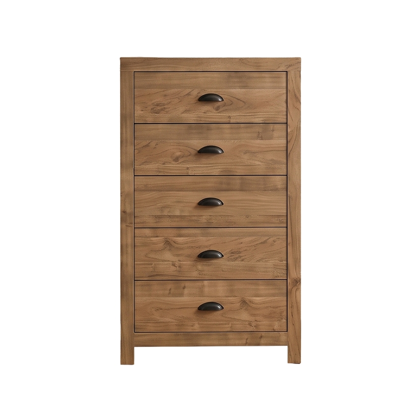 Galaxy Home Montana Full 5-Piece in Natural Bed Set w Storage Bed & Chest
