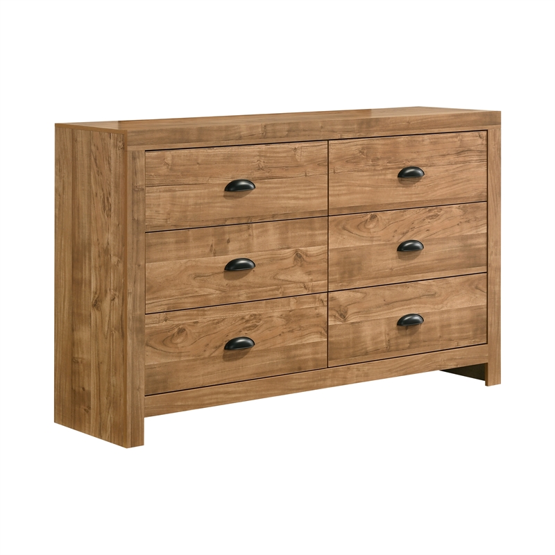 Galaxy Home Montana Full 5-Piece in Natural Bed Set w Storage Bed & Chest