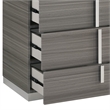 Matrix Furniture Group Altima Contemporary Wood 5-Drawer Chest in Gray