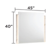 Matrix Furniture Group Altima Contemporary Mirror in Gray