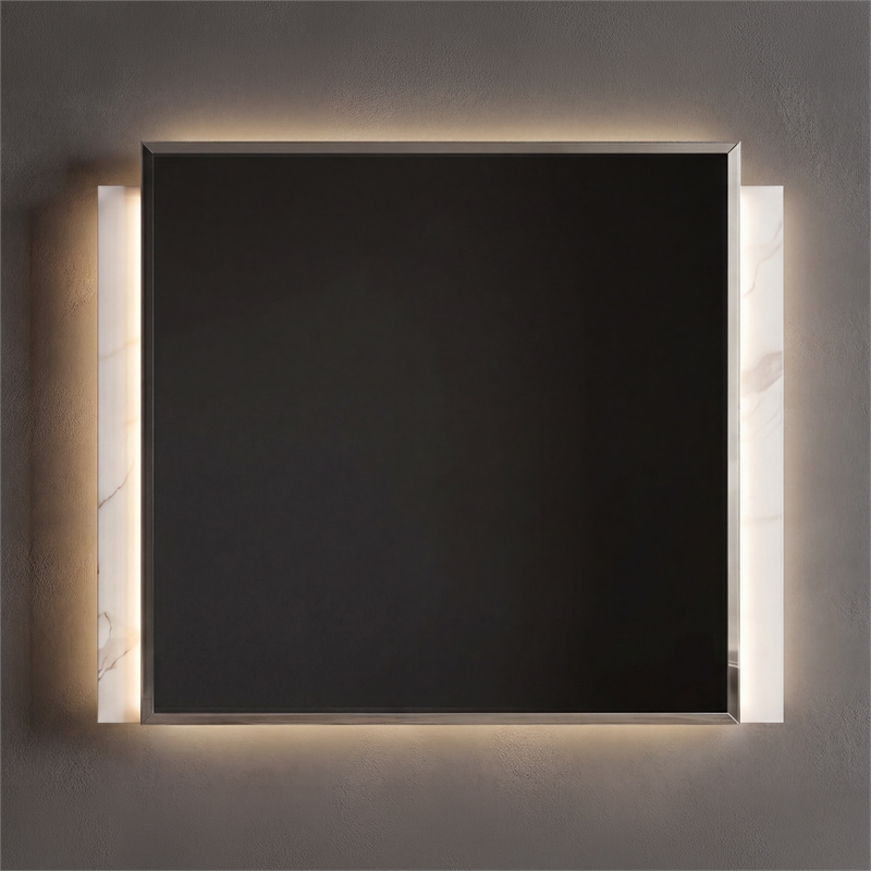 Matrix Furniture Group Altima Contemporary Mirror in Gray