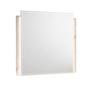 Matrix Furniture Group Altima Contemporary Mirror in Gray