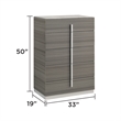 Matrix Furniture Altima Contemporary Queen 5-Piece Bedroom Set in Gray