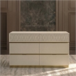 Matrix Furniture Group Stanley Modern Wood 6-Drawer Dresser in Gray