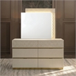 Matrix Furniture Group Stanley Modern Wood 6-Drawer Dresser in Gray