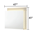 Matrix Furniture Group Stanley Modern LED Mirror in Gray