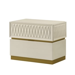 Matrix Furniture Group Stanley Modern Nightstand in Gray