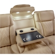 Galaxy Electra Modern PWR Reclining Faux Leather Sofa w Massage in Caramel