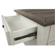 Levan Home Wood Two-Tone Coffee Table Rectangular Lift Top 46