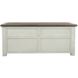 Levan Home Wood Two-Tone Coffee Table Rectangular Lift Top 46