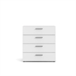 Levan Home Engineered Wood Oak and White Chest Contemporary Scandinavian 29.8