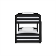 Levan Home Solid Wood Twin Floor Bunk Bed in Gray